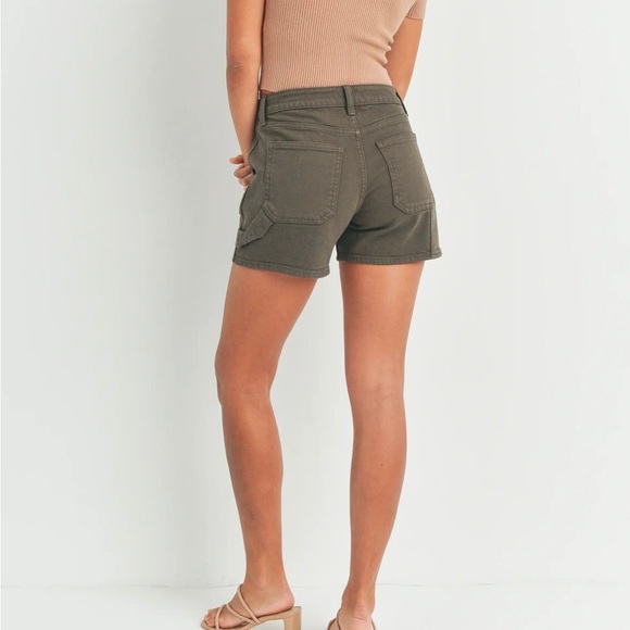 Just Black Denim Utility Jean Shorts - Picture 3 of 3